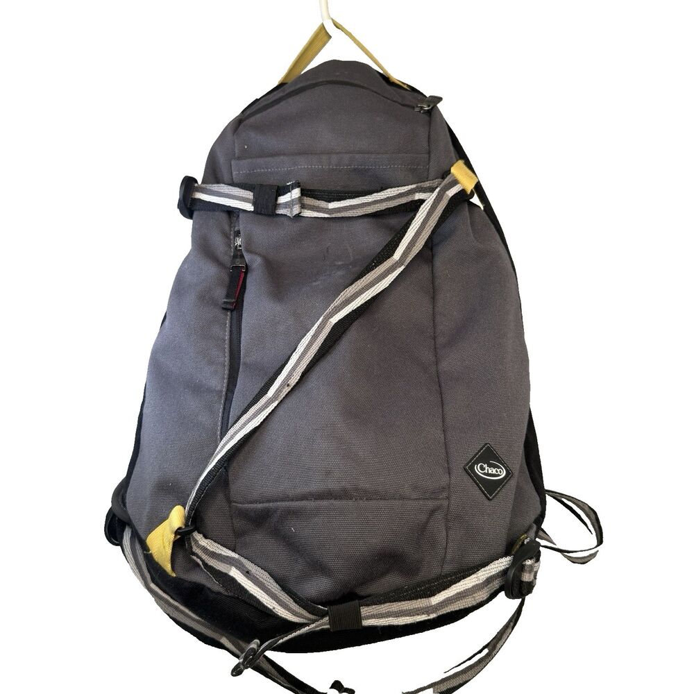 Chaco Radlands Daypack Backpack Gray Outdoor Hiking Travel Webbing EUC